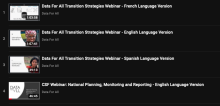 Data For All Transition Strategies Webinars